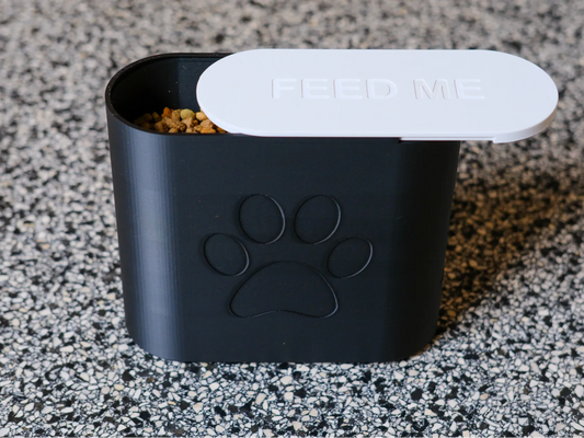 large pet food storage box + sliding lid